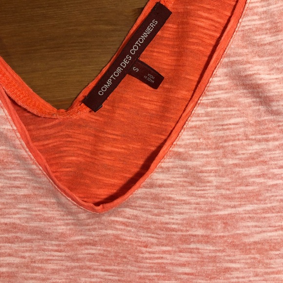 Comptoir des Cotonniers Orange Flecked Tank Top - Picture 2 of 6